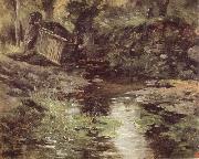 Carlos de Haes A Stream at Pont-Aven oil painting picture wholesale